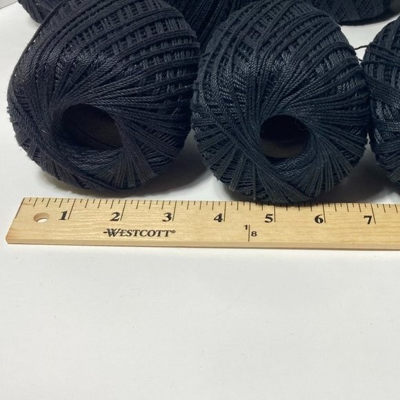 Black Crochet Thread Fashion 3 Aunt Lydia 10 Spool - Picture 3 of 5